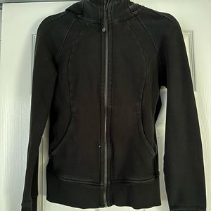 Lululemon full zip scuba black